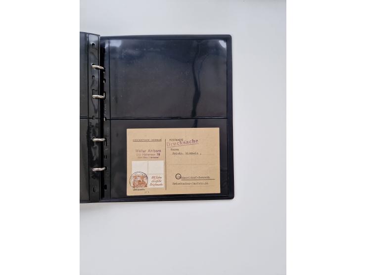 1949/52, umfangreiche Sammlung mit über 260 Briefen und Karten, dabei viele bessere Zusammendrucke mit u.a. W10 mit Zufrankat