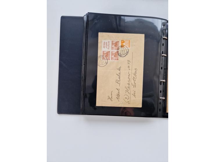 1949/52, umfangreiche Sammlung mit über 260 Briefen und Karten, dabei viele bessere Zusammendrucke mit u.a. W10 mit Zufrankat