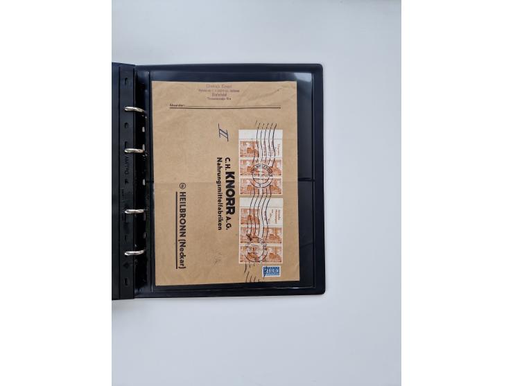 1949/52, umfangreiche Sammlung mit über 260 Briefen und Karten, dabei viele bessere Zusammendrucke mit u.a. W10 mit Zufrankat