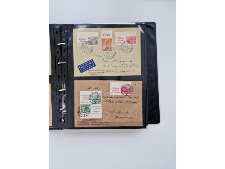 1949/52, umfangreiche Sammlung mit über 260 Briefen und Karten, dabei viele bessere Zusammendrucke mit u.a. W10 mit Zufrankat