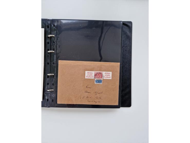 1949/52, umfangreiche Sammlung mit über 260 Briefen und Karten, dabei viele bessere Zusammendrucke mit u.a. W10 mit Zufrankat