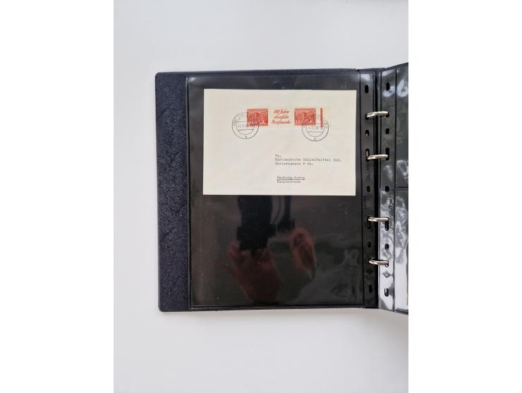 1949/52, umfangreiche Sammlung mit über 260 Briefen und Karten, dabei viele bessere Zusammendrucke mit u.a. W10 mit Zufrankat