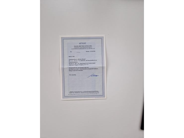 1949/52, umfangreiche Sammlung mit über 260 Briefen und Karten, dabei viele bessere Zusammendrucke mit u.a. W10 mit Zufrankat