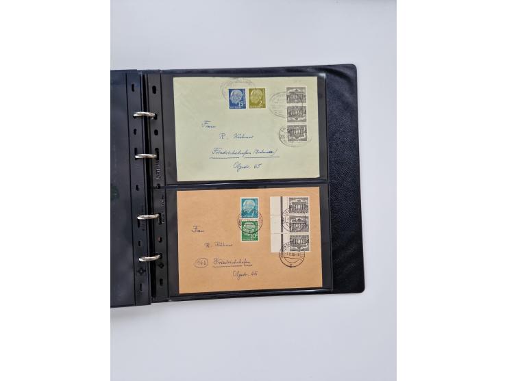 1949/52, umfangreiche Sammlung mit über 260 Briefen und Karten, dabei viele bessere Zusammendrucke mit u.a. W10 mit Zufrankat