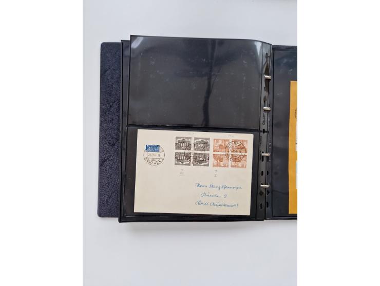 1949/52, umfangreiche Sammlung mit über 260 Briefen und Karten, dabei viele bessere Zusammendrucke mit u.a. W10 mit Zufrankat