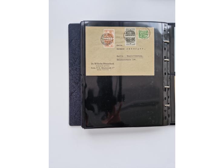 1949/52, umfangreiche Sammlung mit über 260 Briefen und Karten, dabei viele bessere Zusammendrucke mit u.a. W10 mit Zufrankat