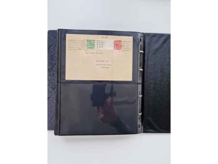 1949/52, umfangreiche Sammlung mit über 260 Briefen und Karten, dabei viele bessere Zusammendrucke mit u.a. W10 mit Zufrankat