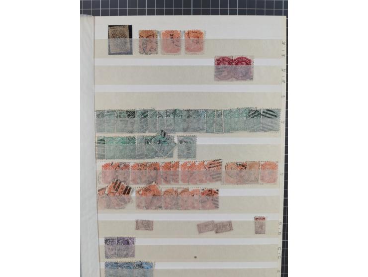 1860/1900 (ca.), used and mint balance of apprx. 800 stamps (apprx. 320 South Australia, apprx. 190 Tasmania, apprx. 290 West