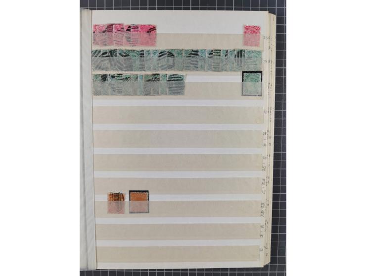 1860/1900 (ca.), used and mint balance of apprx. 800 stamps (apprx. 320 South Australia, apprx. 190 Tasmania, apprx. 290 West