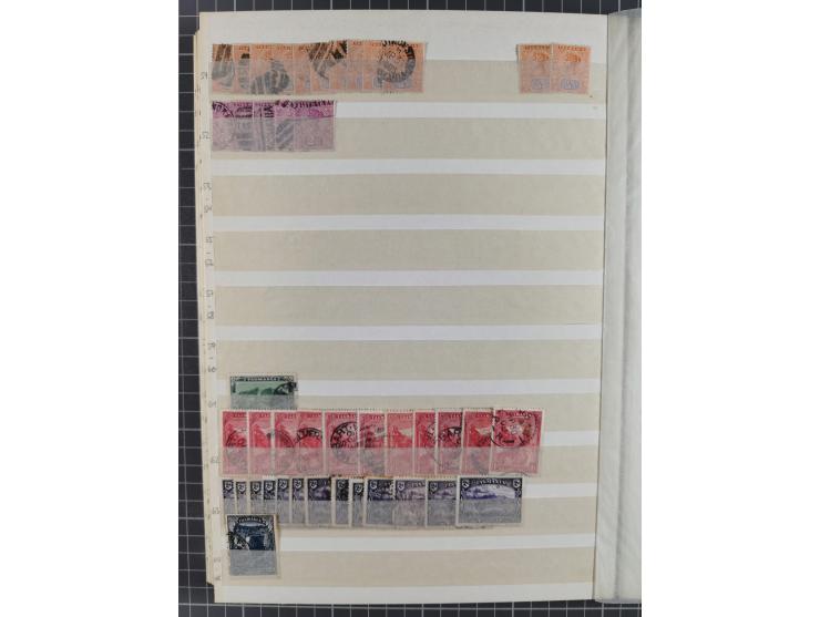 1860/1900 (ca.), used and mint balance of apprx. 800 stamps (apprx. 320 South Australia, apprx. 190 Tasmania, apprx. 290 West