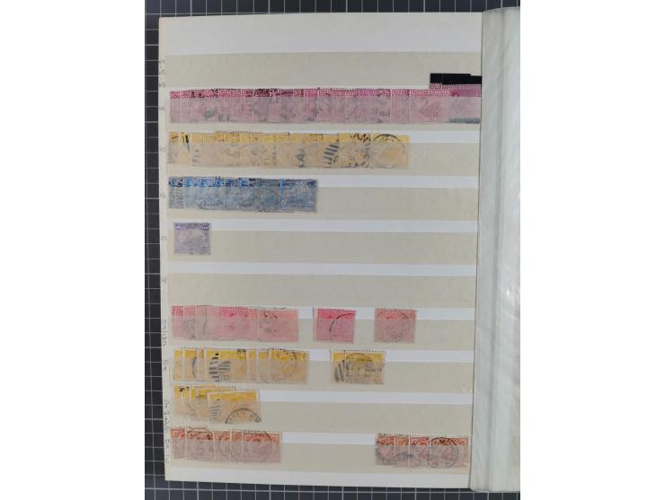 1860/1900 (ca.), used and mint balance of apprx. 800 stamps (apprx. 320 South Australia, apprx. 190 Tasmania, apprx. 290 West