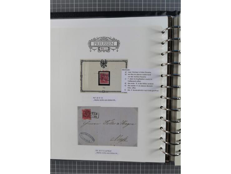 1850/60, meist gestempelte Sammlung ab Mi.-Nr. 1 mit u.a. waagerechtem Paar Mi.-Nr. 1 (sign. Brettl BPP) und 2 NDI ungebrauch