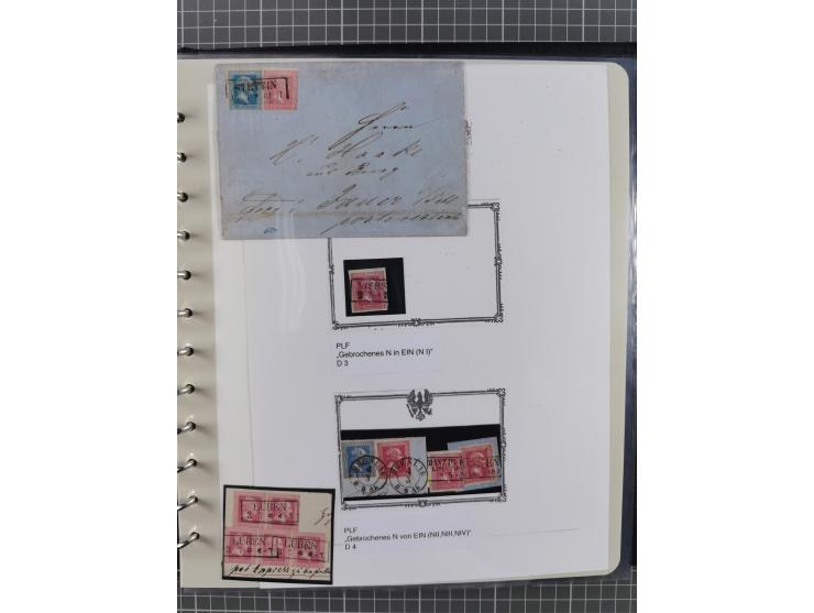 1850/60, meist gestempelte Sammlung ab Mi.-Nr. 1 mit u.a. waagerechtem Paar Mi.-Nr. 1 (sign. Brettl BPP) und 2 NDI ungebrauch