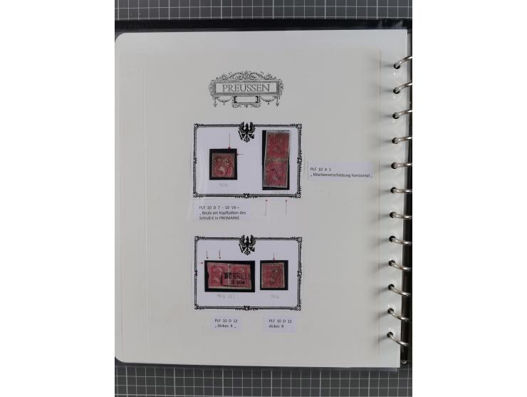 1850/60, meist gestempelte Sammlung ab Mi.-Nr. 1 mit u.a. waagerechtem Paar Mi.-Nr. 1 (sign. Brettl BPP) und 2 NDI ungebrauch