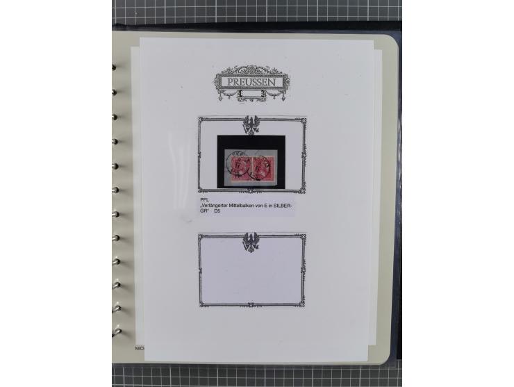 1850/60, meist gestempelte Sammlung ab Mi.-Nr. 1 mit u.a. waagerechtem Paar Mi.-Nr. 1 (sign. Brettl BPP) und 2 NDI ungebrauch