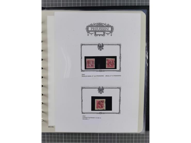 1850/60, meist gestempelte Sammlung ab Mi.-Nr. 1 mit u.a. waagerechtem Paar Mi.-Nr. 1 (sign. Brettl BPP) und 2 NDI ungebrauch