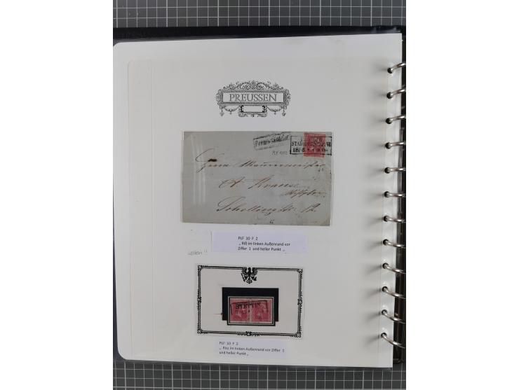 1850/60, meist gestempelte Sammlung ab Mi.-Nr. 1 mit u.a. waagerechtem Paar Mi.-Nr. 1 (sign. Brettl BPP) und 2 NDI ungebrauch