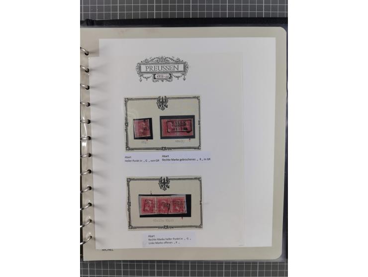 1850/60, meist gestempelte Sammlung ab Mi.-Nr. 1 mit u.a. waagerechtem Paar Mi.-Nr. 1 (sign. Brettl BPP) und 2 NDI ungebrauch