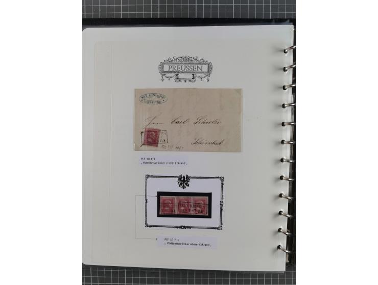 1850/60, meist gestempelte Sammlung ab Mi.-Nr. 1 mit u.a. waagerechtem Paar Mi.-Nr. 1 (sign. Brettl BPP) und 2 NDI ungebrauch