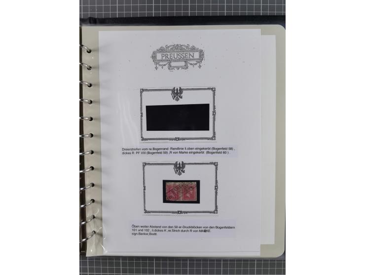 1850/60, meist gestempelte Sammlung ab Mi.-Nr. 1 mit u.a. waagerechtem Paar Mi.-Nr. 1 (sign. Brettl BPP) und 2 NDI ungebrauch