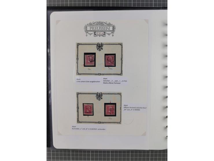 1850/60, meist gestempelte Sammlung ab Mi.-Nr. 1 mit u.a. waagerechtem Paar Mi.-Nr. 1 (sign. Brettl BPP) und 2 NDI ungebrauch