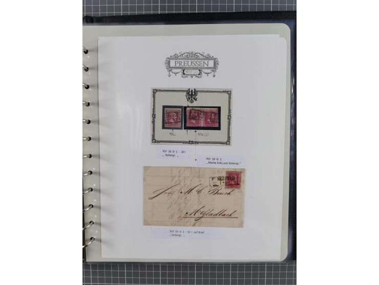 1850/60, meist gestempelte Sammlung ab Mi.-Nr. 1 mit u.a. waagerechtem Paar Mi.-Nr. 1 (sign. Brettl BPP) und 2 NDI ungebrauch