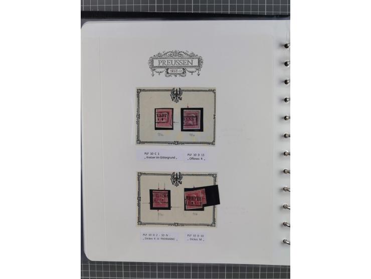 1850/60, meist gestempelte Sammlung ab Mi.-Nr. 1 mit u.a. waagerechtem Paar Mi.-Nr. 1 (sign. Brettl BPP) und 2 NDI ungebrauch