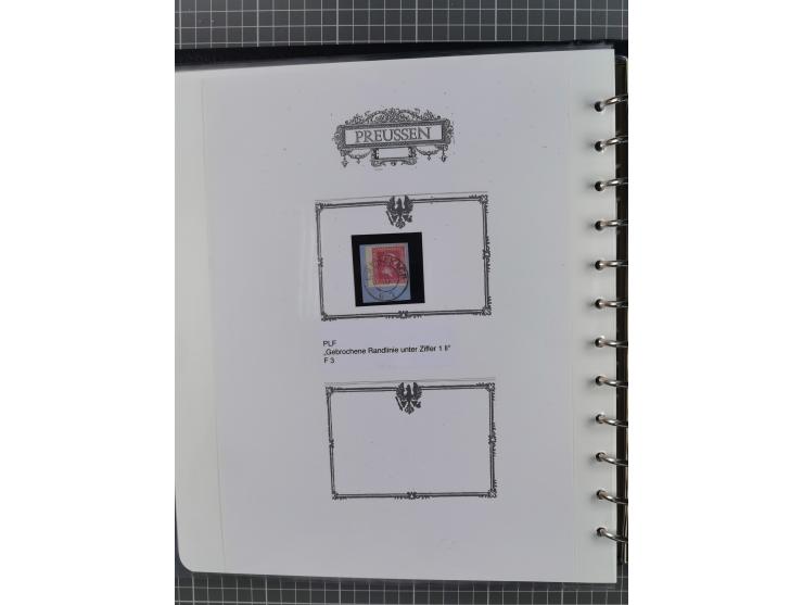 1850/60, meist gestempelte Sammlung ab Mi.-Nr. 1 mit u.a. waagerechtem Paar Mi.-Nr. 1 (sign. Brettl BPP) und 2 NDI ungebrauch