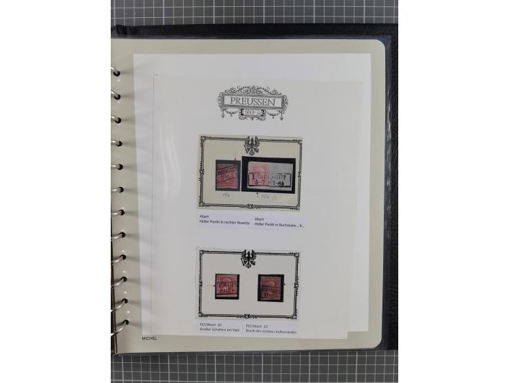 1850/60, meist gestempelte Sammlung ab Mi.-Nr. 1 mit u.a. waagerechtem Paar Mi.-Nr. 1 (sign. Brettl BPP) und 2 NDI ungebrauch