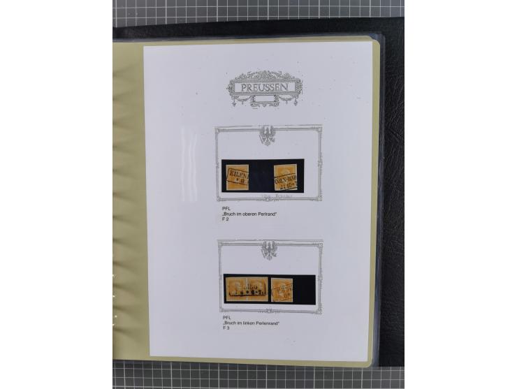 1850/60, meist gestempelte Sammlung ab Mi.-Nr. 1 mit u.a. waagerechtem Paar Mi.-Nr. 1 (sign. Brettl BPP) und 2 NDI ungebrauch