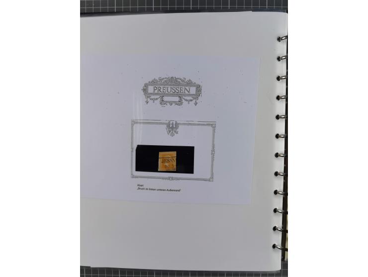 1850/60, meist gestempelte Sammlung ab Mi.-Nr. 1 mit u.a. waagerechtem Paar Mi.-Nr. 1 (sign. Brettl BPP) und 2 NDI ungebrauch