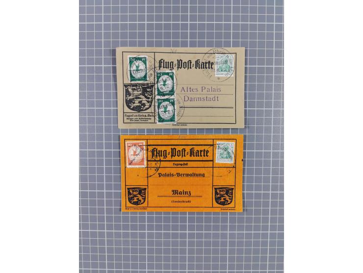 1872/1959, kleine Partie mit u.a. Marianen Mi.-Nr. 4II Eckrand-4er-Block auf Briefstück (FA Steuer BPP), Samoa 42c (3) auf Br