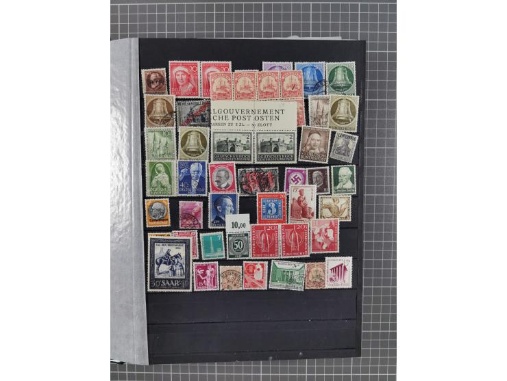 1872/1960 (ca.), ungebrauchte/postfrische und gestempelte Partie ab Altdeutschland über Kolonien, Deutsches Reich, Saar, DDR,