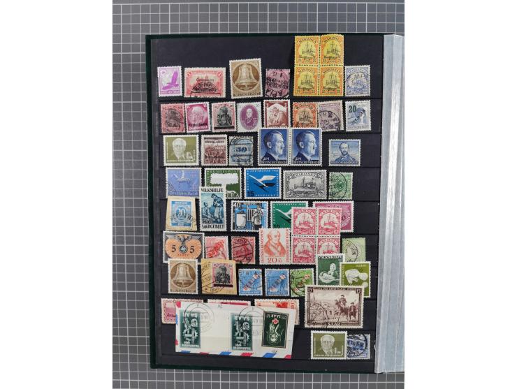 1872/1960 (ca.), ungebrauchte/postfrische und gestempelte Partie ab Altdeutschland über Kolonien, Deutsches Reich, Saar, DDR,