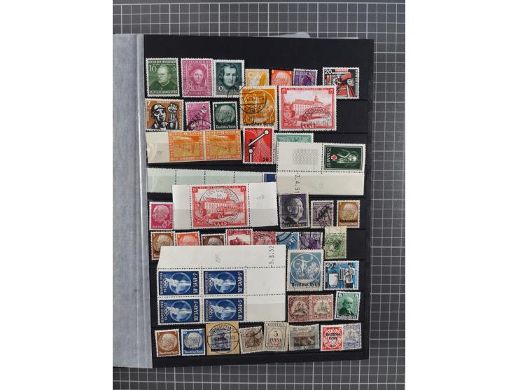 1872/1960 (ca.), ungebrauchte/postfrische und gestempelte Partie ab Altdeutschland über Kolonien, Deutsches Reich, Saar, DDR,