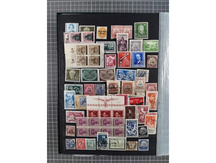 1872/1960 (ca.), ungebrauchte/postfrische und gestempelte Partie ab Altdeutschland über Kolonien, Deutsches Reich, Saar, DDR,