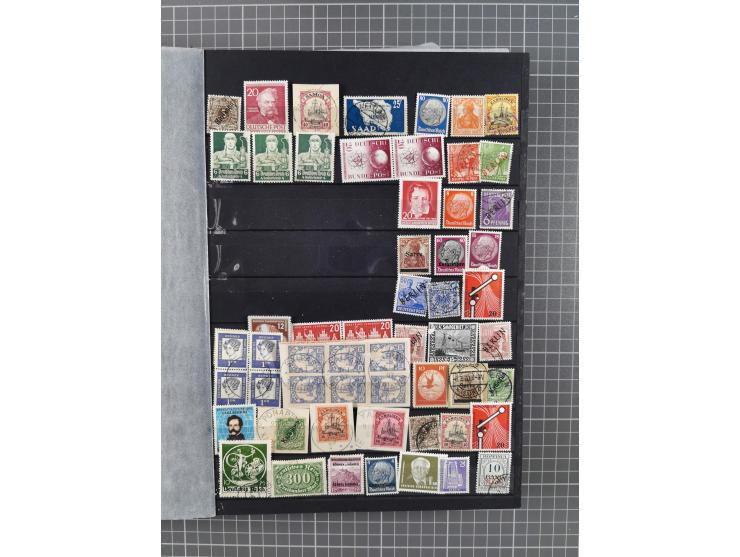 1872/1960 (ca.), ungebrauchte/postfrische und gestempelte Partie ab Altdeutschland über Kolonien, Deutsches Reich, Saar, DDR,