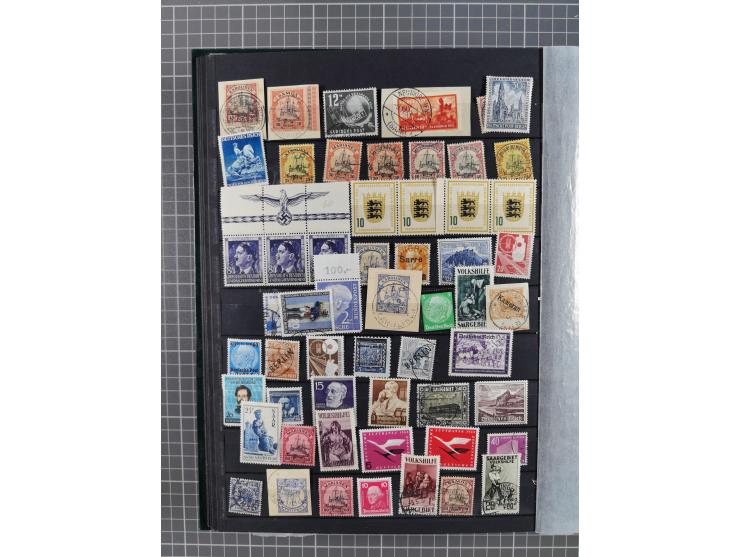 1872/1960 (ca.), ungebrauchte/postfrische und gestempelte Partie ab Altdeutschland über Kolonien, Deutsches Reich, Saar, DDR,