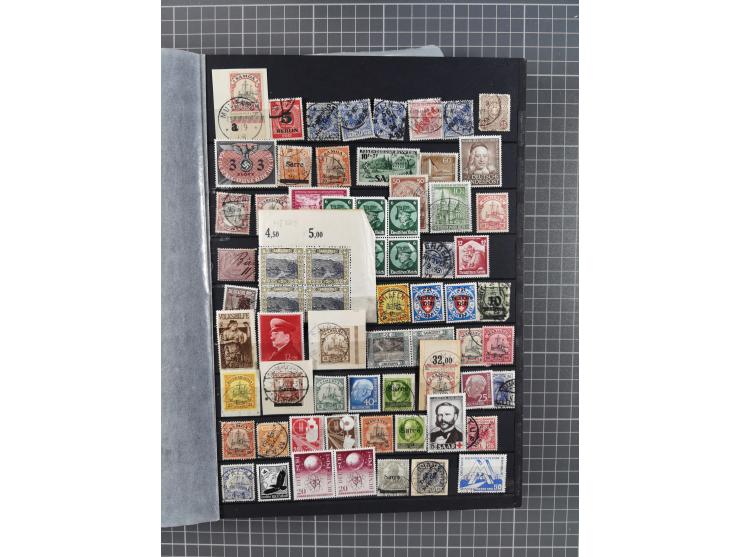 1872/1960 (ca.), ungebrauchte/postfrische und gestempelte Partie ab Altdeutschland über Kolonien, Deutsches Reich, Saar, DDR,