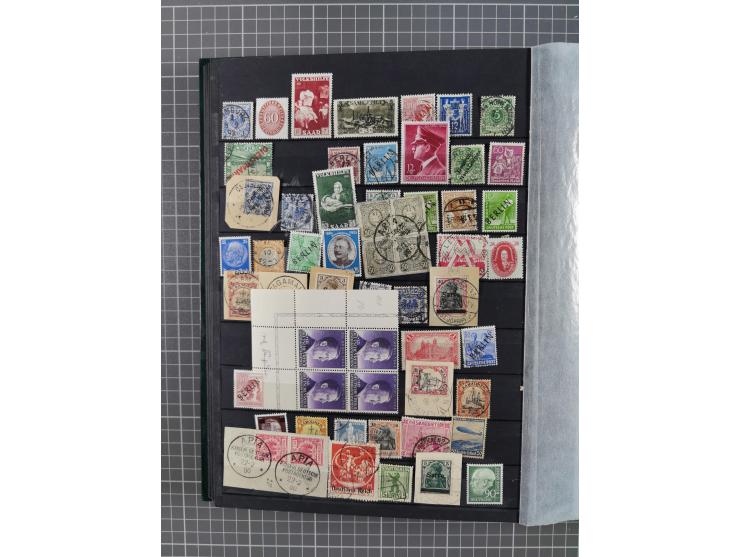 1872/1960 (ca.), ungebrauchte/postfrische und gestempelte Partie ab Altdeutschland über Kolonien, Deutsches Reich, Saar, DDR,