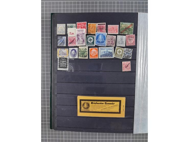 1872/1960 (ca.), ungebrauchte/postfrische und gestempelte Partie ab Altdeutschland über Kolonien, Deutsches Reich, Saar, DDR,