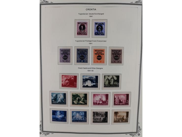 1941/45, mostly unused and mint collection with same covers, including some better like Mi.-Nr. 170-72 unused, Stormdivision 