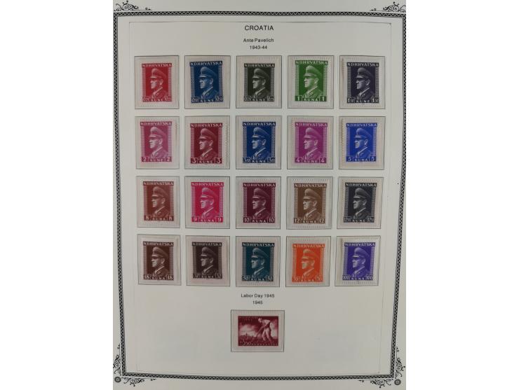 1941/45, mostly unused and mint collection with same covers, including some better like Mi.-Nr. 170-72 unused, Stormdivision 