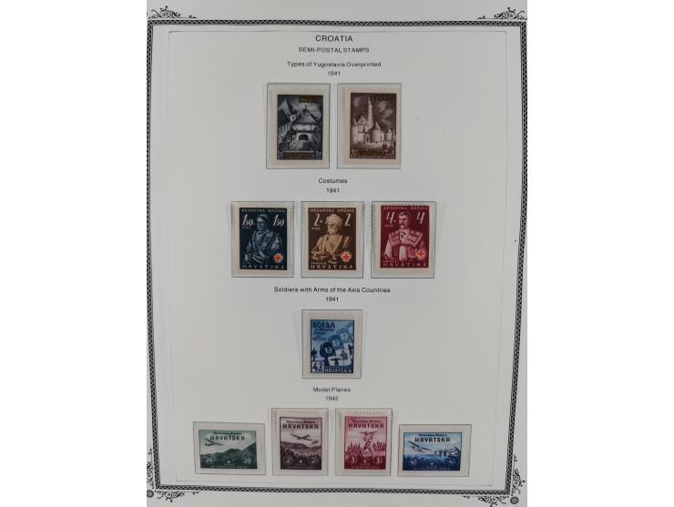 1941/45, mostly unused and mint collection with same covers, including some better like Mi.-Nr. 170-72 unused, Stormdivision 