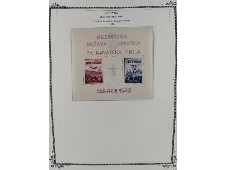 1941/45, mostly unused and mint collection with same covers, including some better like Mi.-Nr. 170-72 unused, Stormdivision 