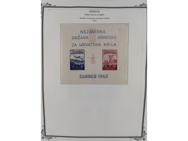 1941/45, mostly unused and mint collection with same covers, including some better like Mi.-Nr. 170-72 unused, Stormdivision 