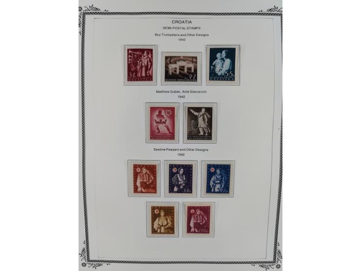 1941/45, mostly unused and mint collection with same covers, including some better like Mi.-Nr. 170-72 unused, Stormdivision 