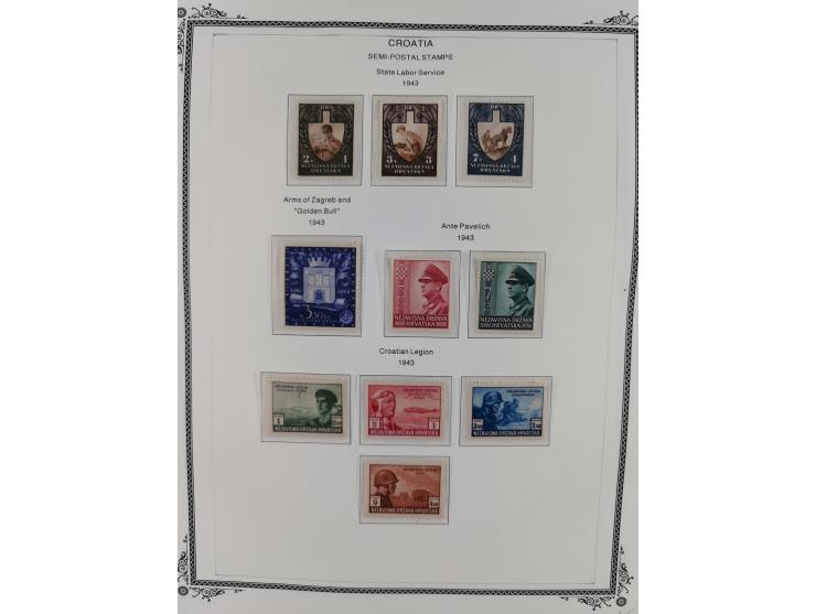 1941/45, mostly unused and mint collection with same covers, including some better like Mi.-Nr. 170-72 unused, Stormdivision 