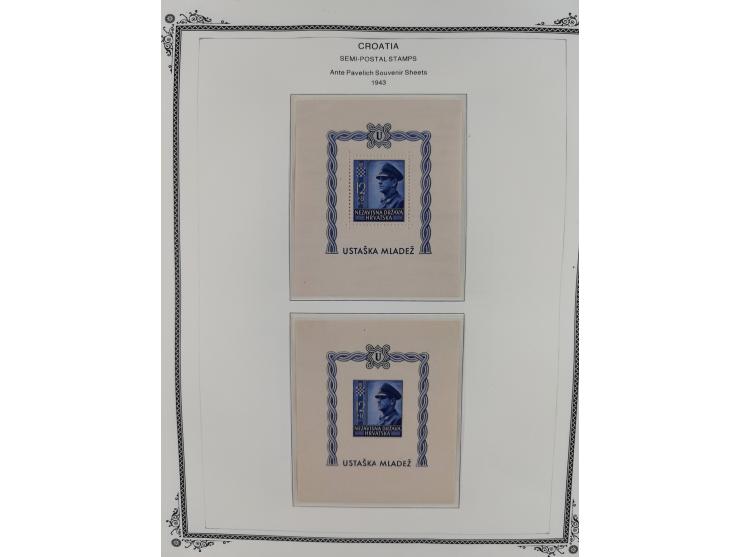 1941/45, mostly unused and mint collection with same covers, including some better like Mi.-Nr. 170-72 unused, Stormdivision 