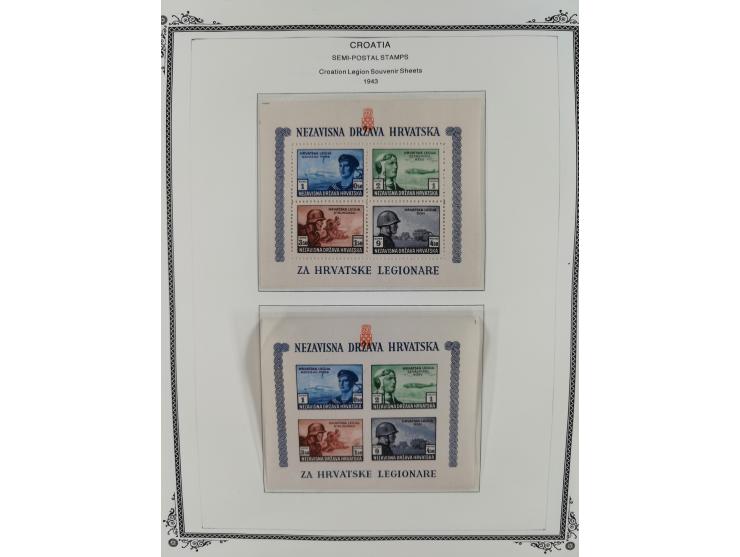 1941/45, mostly unused and mint collection with same covers, including some better like Mi.-Nr. 170-72 unused, Stormdivision 